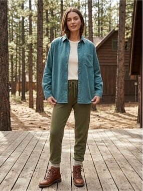 Madewell Kempton Flannel  Button-Front Shirt in Faded Shale M Cozy Cabincore